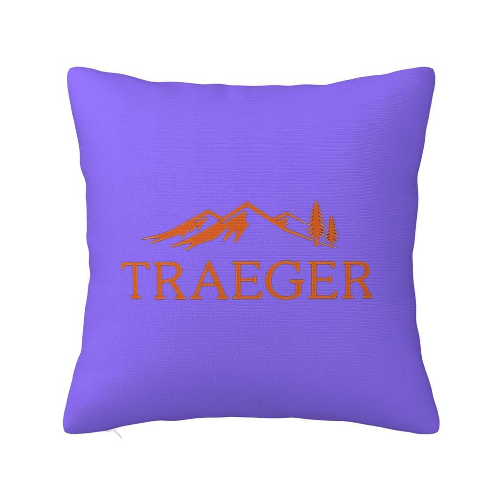 Traeger Pellet Grill Smoke BBQ Essential Square Pillowcase Cushion Cover Pillow Case Throw Pillow Cover for Home Bedroom Car