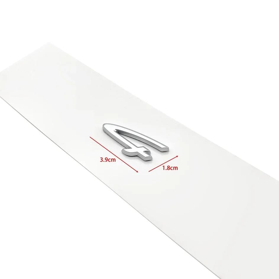 AUQ1 1pcs 4 S ABS New Car logo Fender side sticker Rear Bumper tail door trunk sticker car rear Emblem sticker styling Accessories