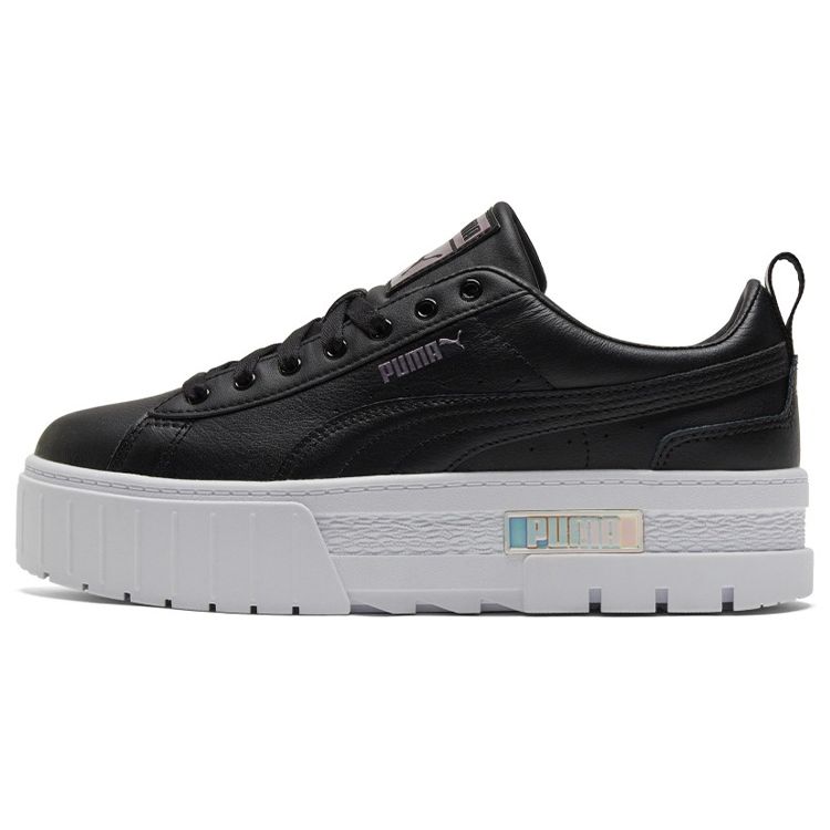 Puma Mayze Lth Iridescent Womens Black White 387269-02 EU 38