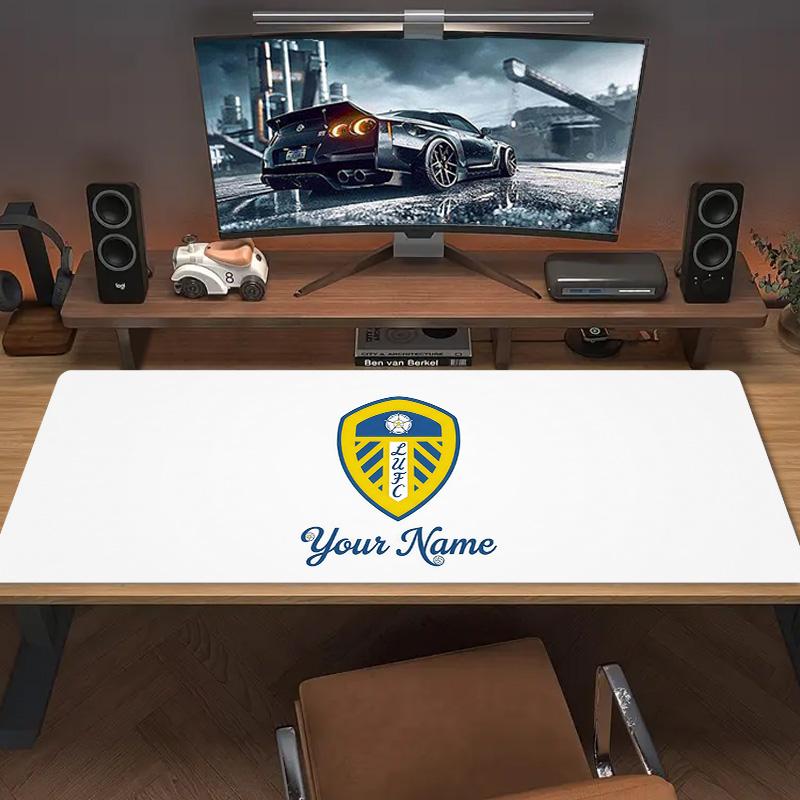 Leeds F4 Custom Name Large Size Mouse Pad Large Gaming Table Cushion Non-slip Laptop Tablet Big Mousepad XXL Mat Mini PC Playmat With Lock edge