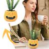 Halloween Flower Pot Decoration, Pumpkin Fake Plant Flower Pot