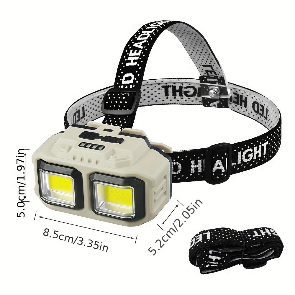 

Сверхъяркий светодиодный перезаряжаемый налобный фонарь с длительным временем работы батареи в 4 режимах, портативный и подходящий для кемпинга на открытом воздухе, бега, рыбалки, практичный подарок Non sensing style-800mAh