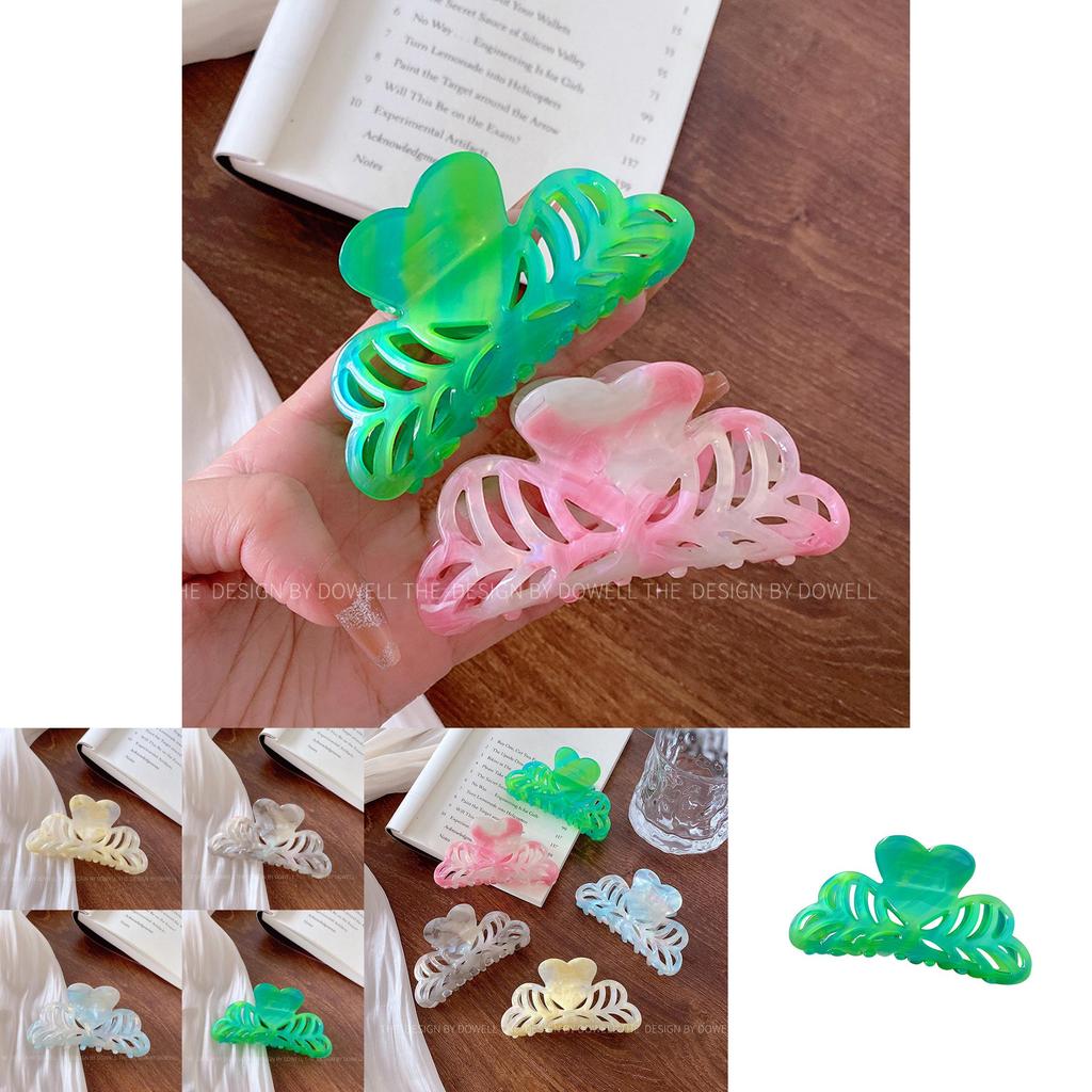 Chic And Stylish Acetate Hair Claw Clip Featuring Delicate Floral Designs For Women