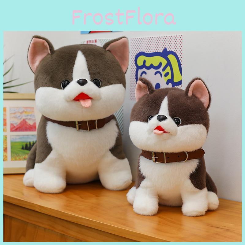Cute Dog Plush Toy Huskies Animal Soft Stuffed Animal For Teens And Kids