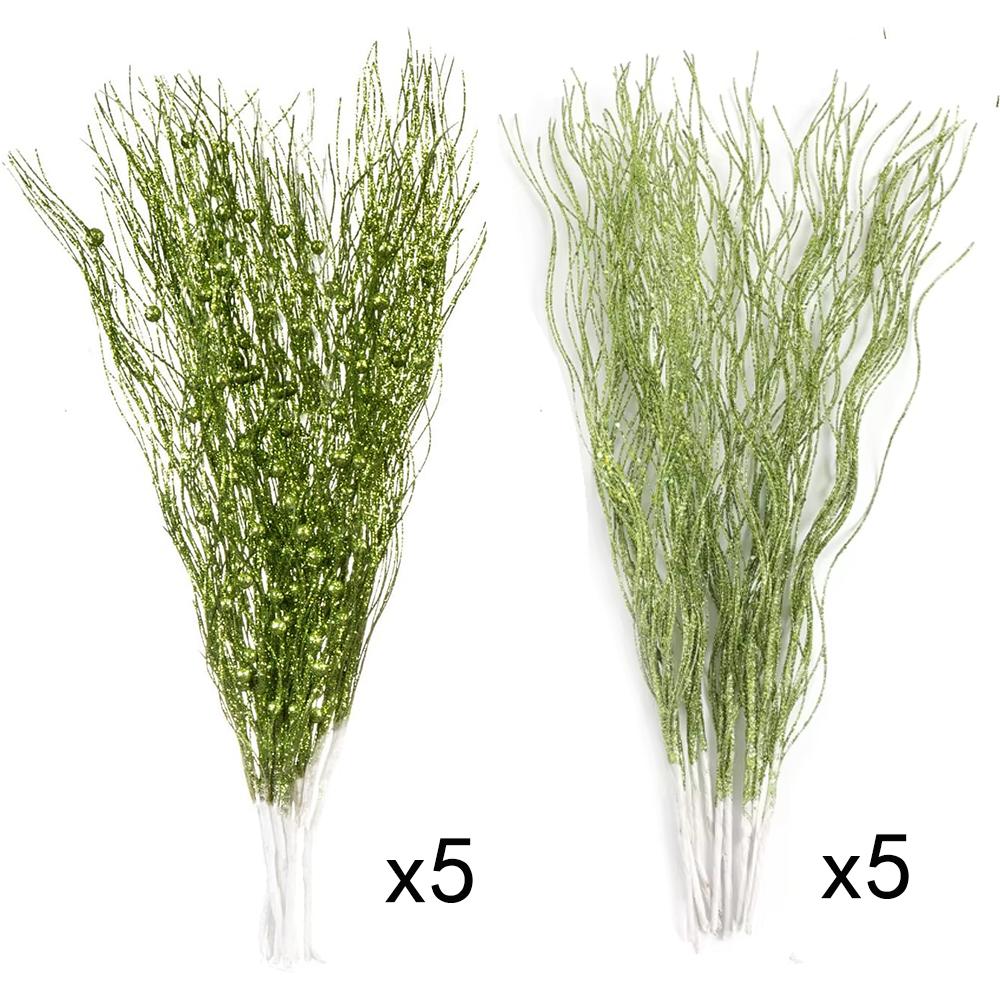 10 Stück Weihnachtsdekoration Künstlicher Beerenstrauß Christbaumschmuck für Heimdeko Neujahr 2026 Partyzubehör Accessoires