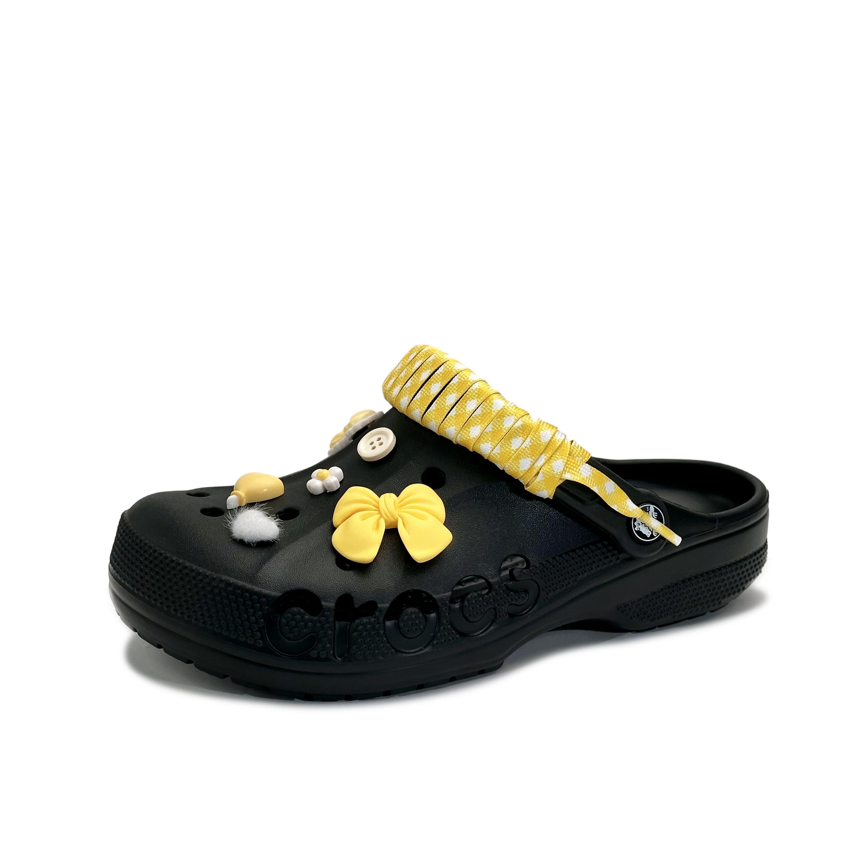 

Crocs Baya EVA bow is sweet and cute casual and versatile comfortable hole shoes women s black 39-40 чёрный