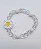 Bonbeau Kitsch Daisy Acrylic Bracelet Brass Daisy Clear Ball Bracelet