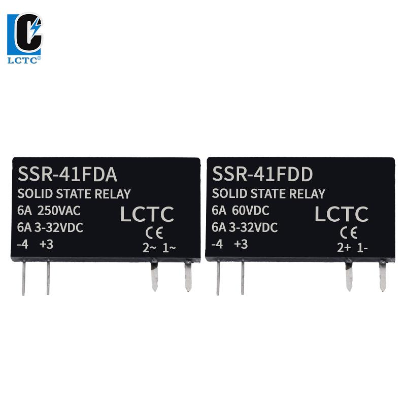 SSR Solid State Relays DC to DC Slim Relay Module 3-32VDC 6A Mini Relay Non-contact DIN Rail Relay SSR-41FDD Relays 5