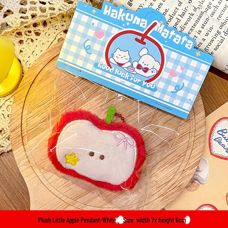 Plush Food Doll Charms: Cute Keychain Ornaments with Squeaky Small Dolls