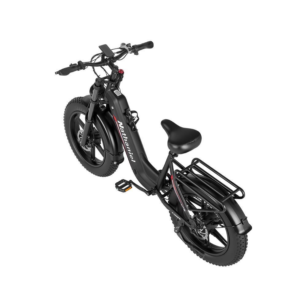 Nathaniel SYR08 2*1000W Dobbeltmotor Elcykel 48V20Ah Batteri 20 Tommer Fedtdæk Terrængående Elektrisk Cykel Til Voksen