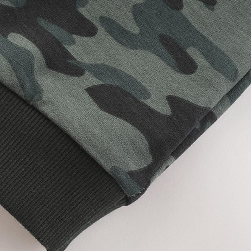 2024 New Summer Children Long Pants Knitted Cotton Boys Sports Trousers for Baby Camouflage Casual Lace-up Sweatpants