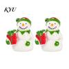 Cute Christmas Desk Ornaments 2Pcs Mini Snowman Figurines, Winter Tiny Resin Decoration, Xmas Micro Small Landscape Statues Ornament Garden