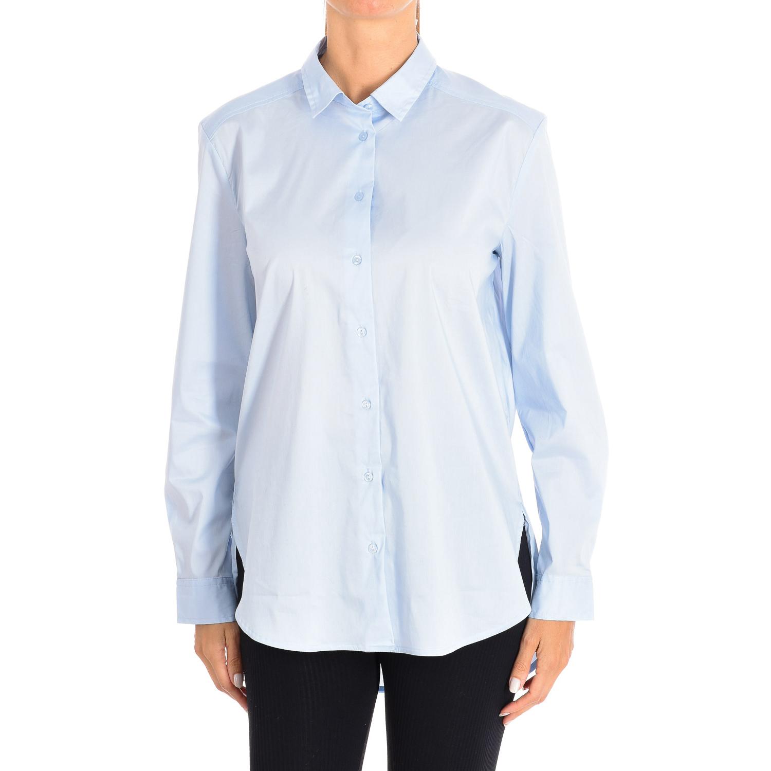 

Женская рубашка с длинными рукавами и воротником с лацканами 5AWR5Q6H4