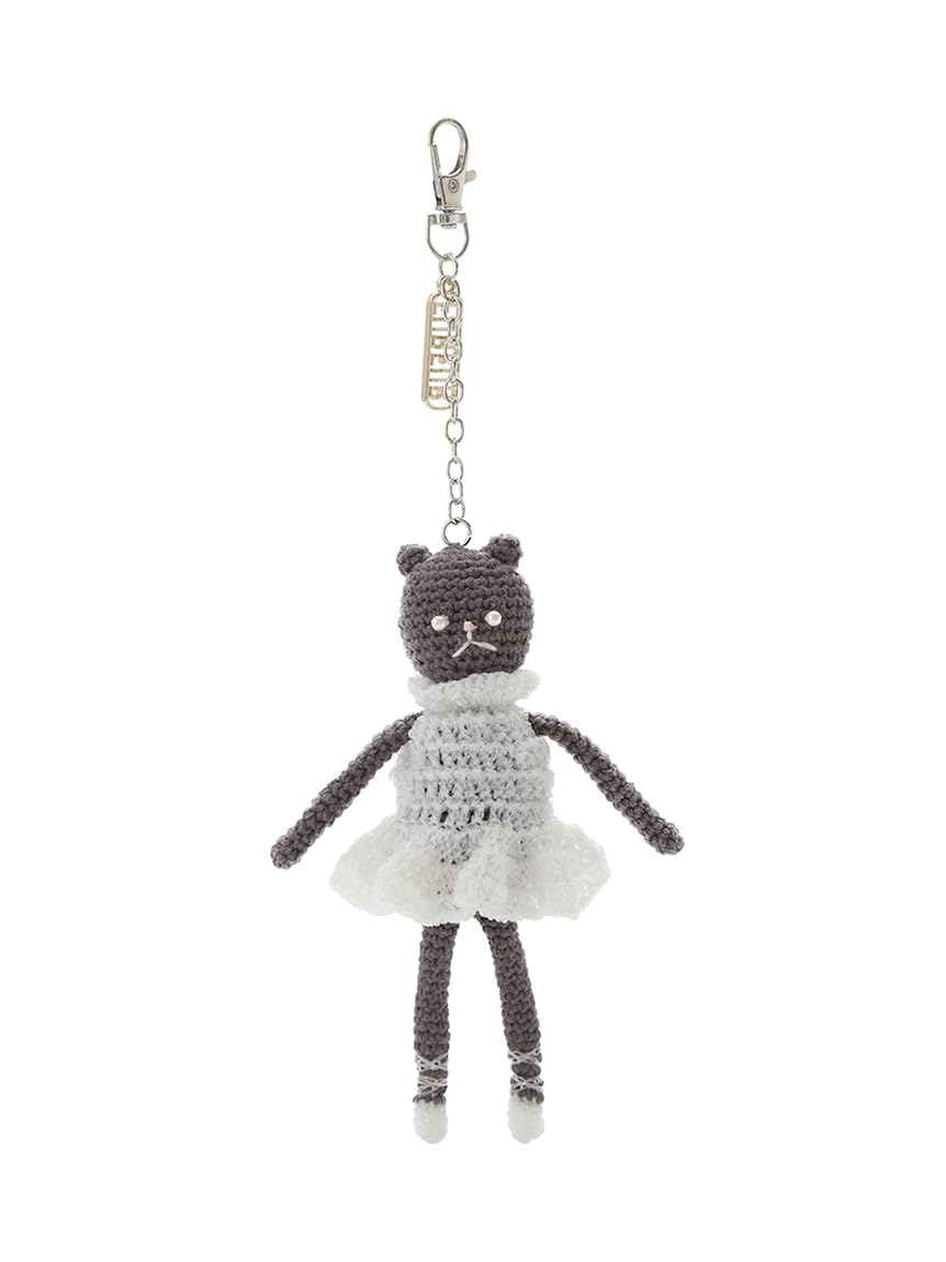 FurFur Prima Cat Motif Crochet Charm RWGG261533 White Free Size Women s белый