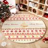 Christmas Bedroom Decor Red Carpet Round Carpets for Living Room Thick Plush Cloakroom Washable Floor Mat Home Fluffy Soft Rug