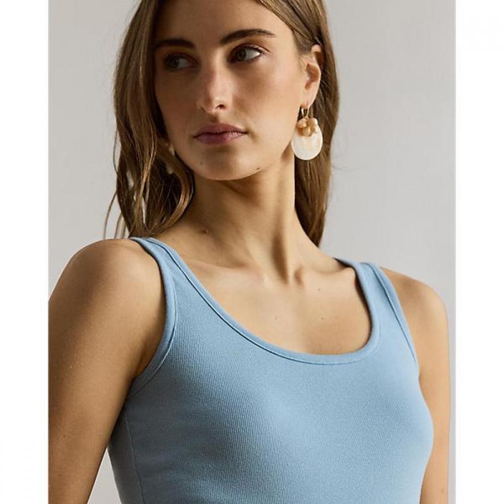 Lauren Ralph Lauren Stretch Cotton Tank Top Wmlrkniscm20042400 