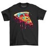 Pizza Slice Paint Drip Design T Shirt Wearable Art For Lovers Fu