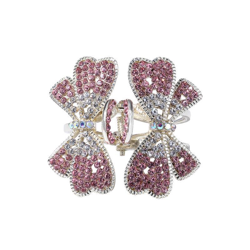 Elegant Rhinestone Butterfly Hair Claw: Medium-Sized High-End Accessory for Hairpin Bangs and Back-of-Head Styles