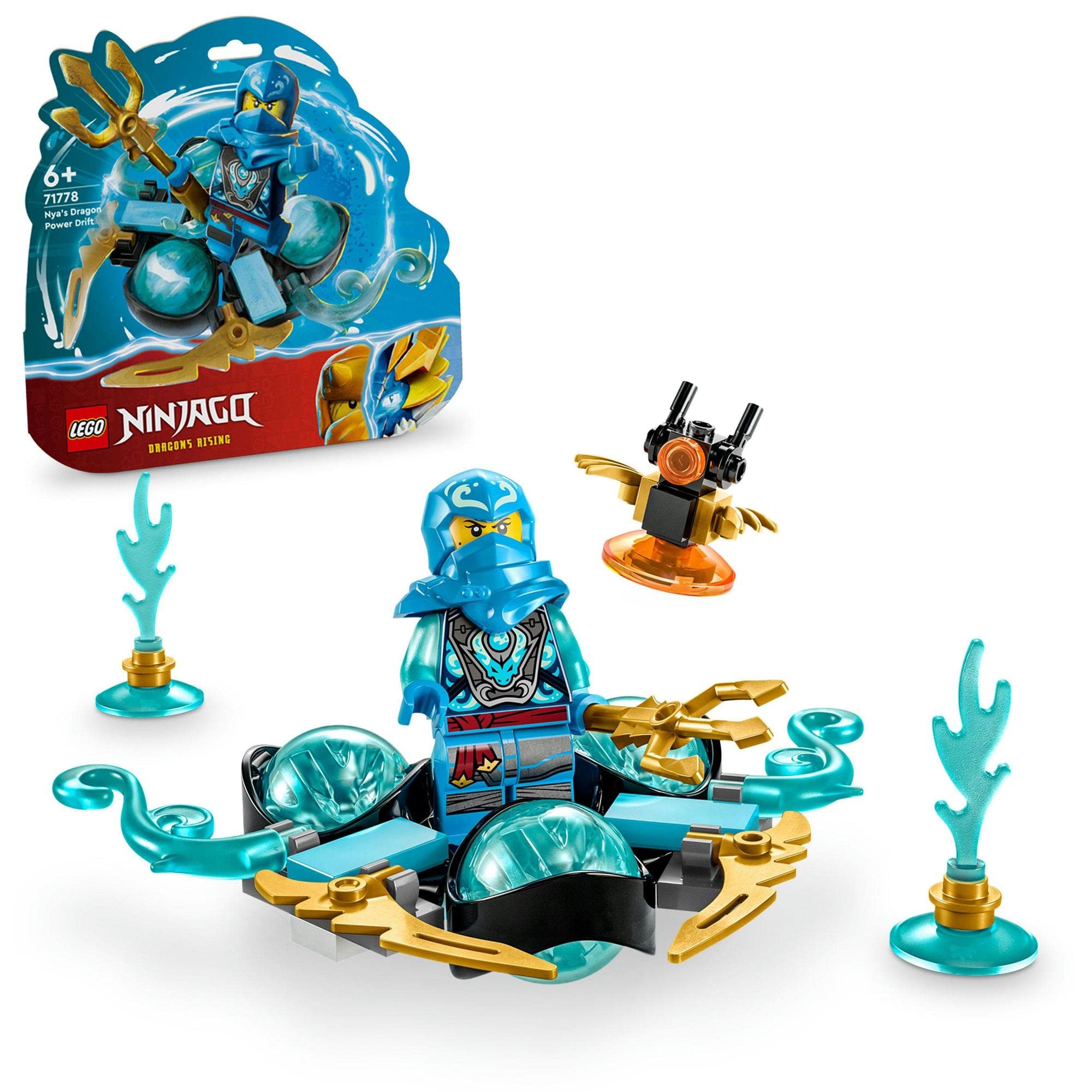 

LEGO Ninjago Драконья сила НИИ Спинджитцу Дрифт 71778 Игрушечные блоки Подарок Ниндзя Мальчики Возраст от 6 лет