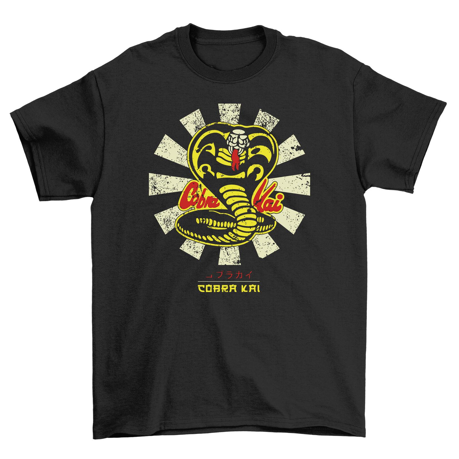 Cobra Kai Retro Tee Strike First Strike Hard Strike Unisex Cotton Shi S