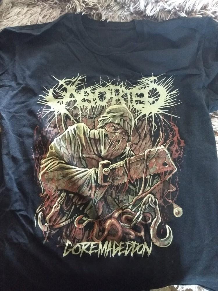 Редкий! Aborted Band Goremageddon Хлопковая Футболка Унисекс Концертная S - 5XL SG296 Унисекс Футболка XXL