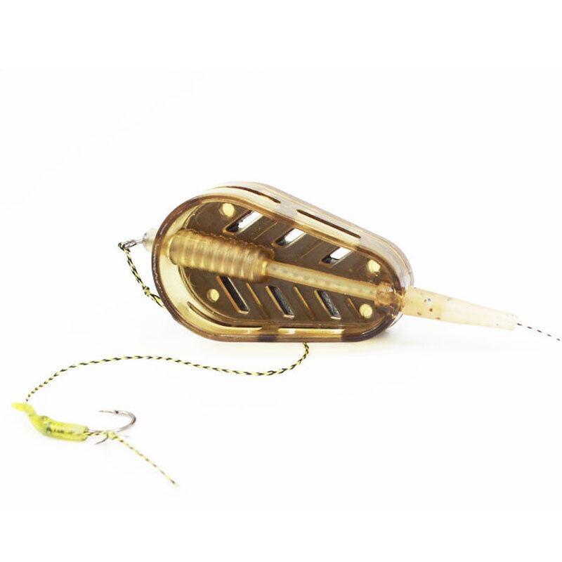 5Pcs Embed Feeder for Fishing Inline Carp Fishing Feeder Alloy Sinker Fishing Lure Holder Mould Kit Fishing Tackle Tools