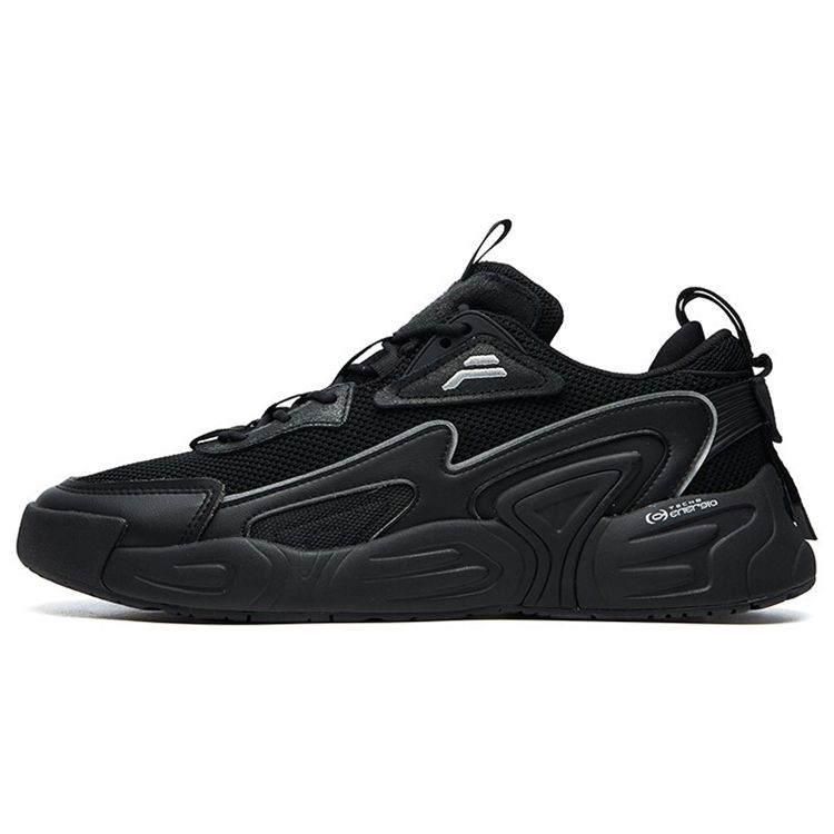 Fila Vortex Low Top Retro Basketball Shoes Men Sneaker Black F12M111234FBK