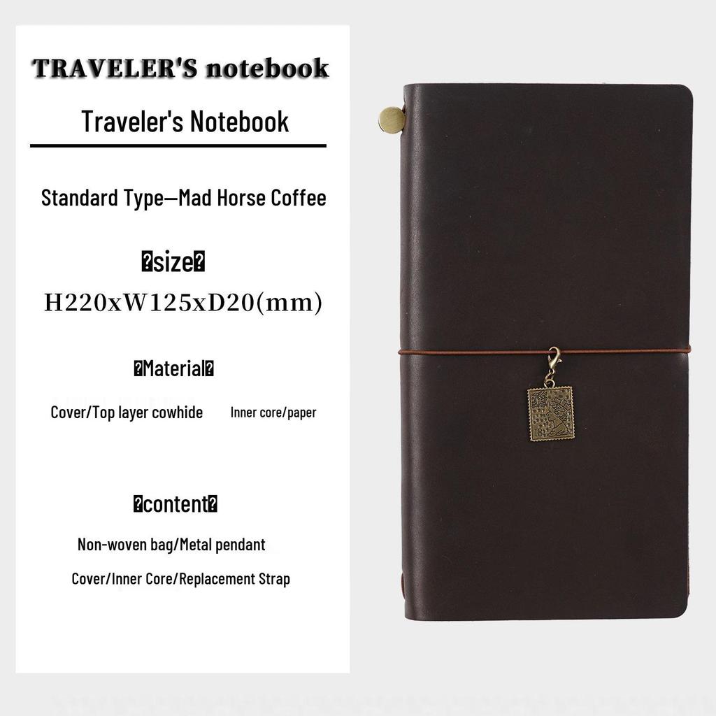 Diário de Viagem TN: Caderno Artesanal de Couro de Vaca Vintage