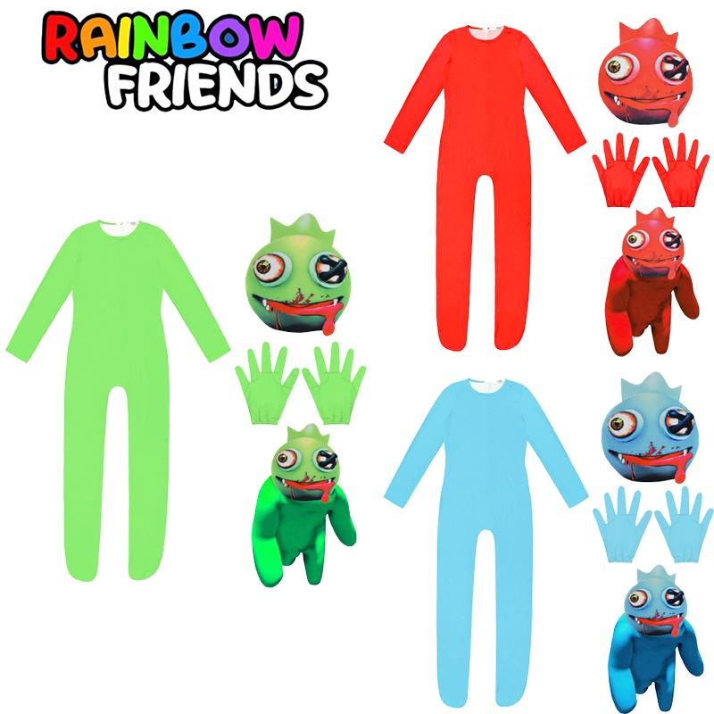 Roblox Rainbow Friends Cosplay Costume Jumpsuit Mask Suit For Kids Party Dress-up