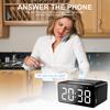 Bedside Large High Clarity LED Display Alarm Clock Radio BLE Speaker Wireless
