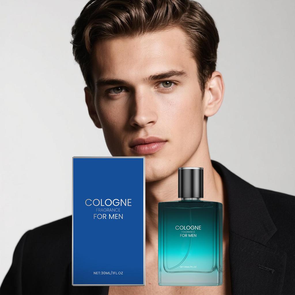 30ml Men's Eau De Cologne – A Gentle and Profound Fragrance with Long-lasting Staying Power, Exuding Captivating Charm. An Ideal Gift.