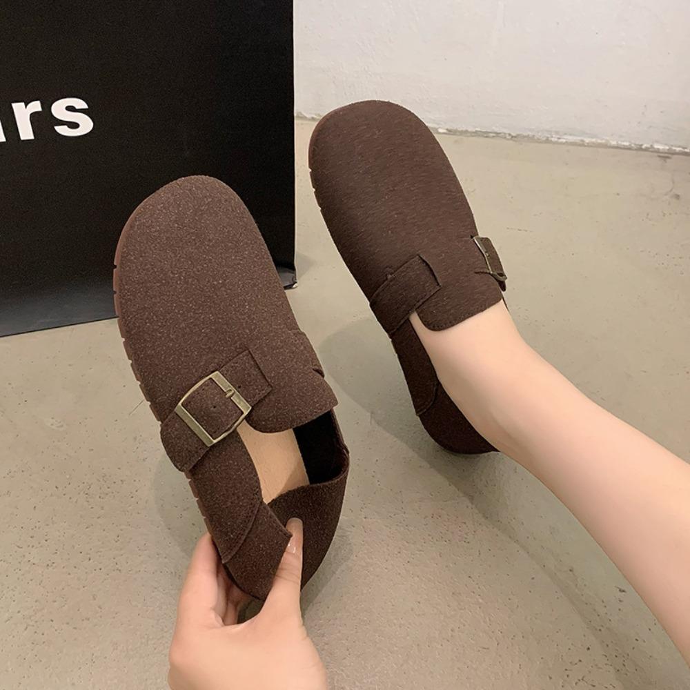 Fashion Winter Shoes Women Clogs Platform Casual Female Sneakers Loafers with Fur Flats Soft Shallow Mouth Round Toe Creepers Retro Slip