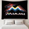 Marlins Team Logo Art Quick-Dry Tapestry Hanging for Bedroom,Livingroom, Playroom,Decor Art Room Wall Tapestry Holiday and Birthday Gifts