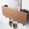 Hallway Wall Holder Wooden Punch   Multifunctional Key Holder for Bag Hat Scarf
