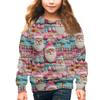 Girls Round Neck Pullovers For Kids Christmas Day Embroidery Printed Tops