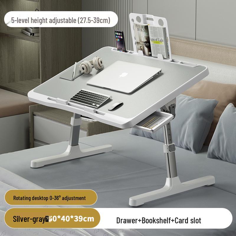 Adjustable Laptop and Reading Desk – Bedside Table for Study & Office