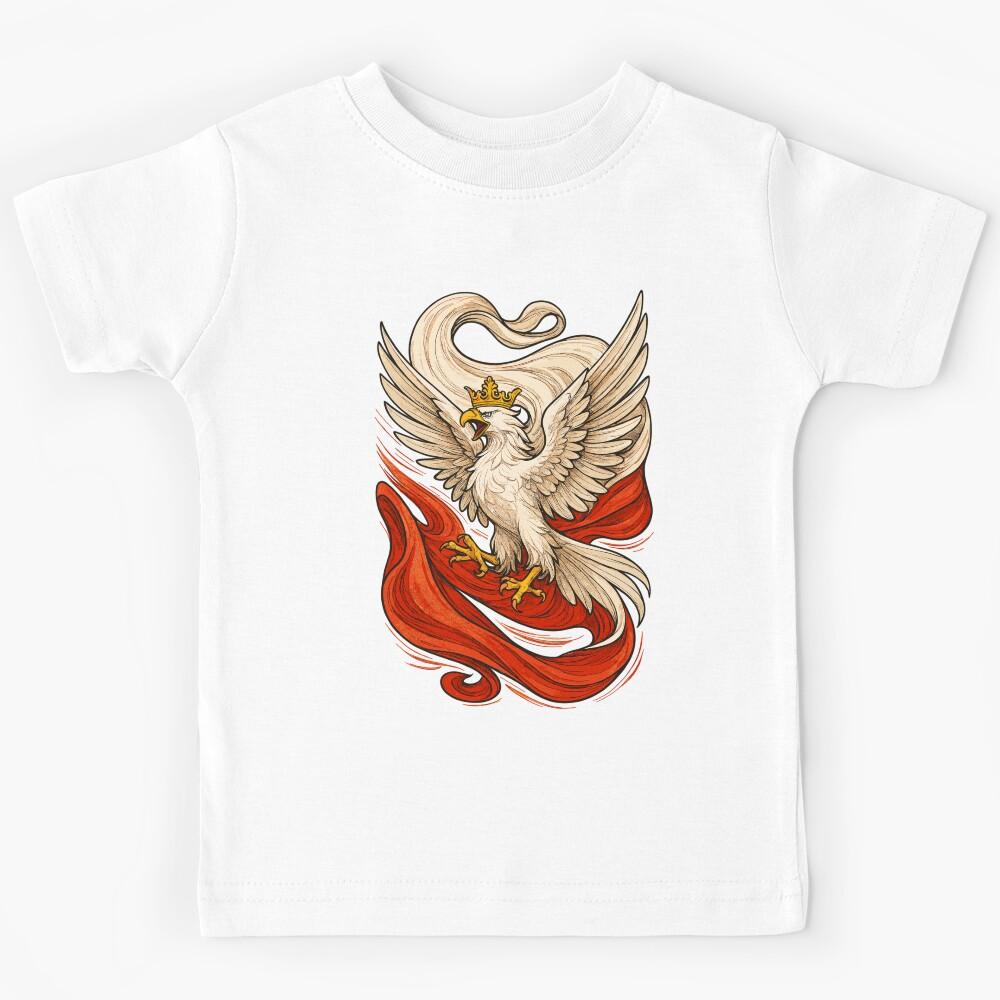 Poland Eagle Coat of Arms – Epic Flag Design Kids T-Shirt 170