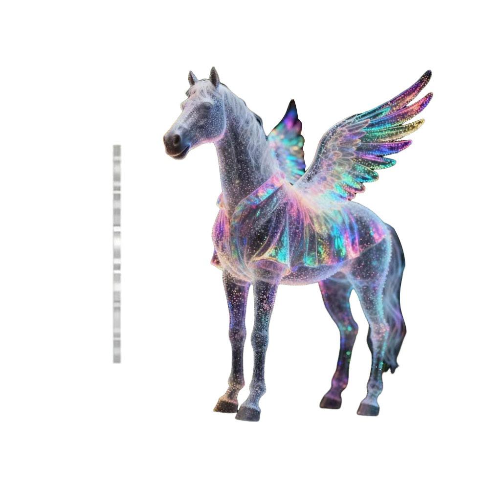 2D Flat Horse Pendant Ballerina Xmas Tree Hanging Ornament Car Rearview Mirror Pendant  Bag Charms