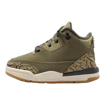 Air 3 Retro TD Medium Olive Neutral Olive Baby Sneakers Tan Sail Sequoia DM0968-202