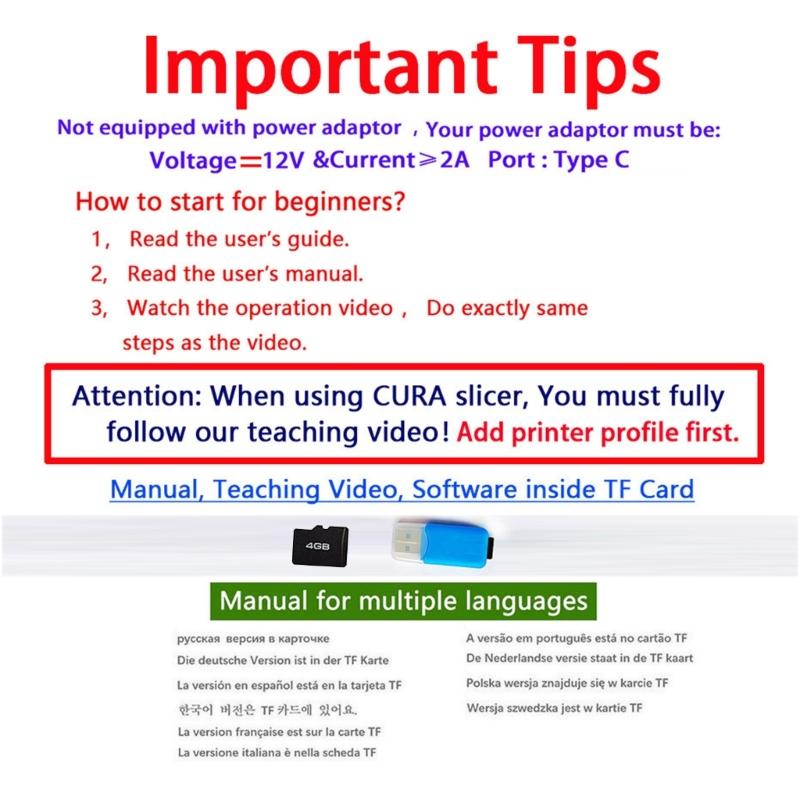 K10 Entry Level 3D Printer 12V Suitable For DIY Projects and Ecommerce Toy Fun 3D Printing Machine