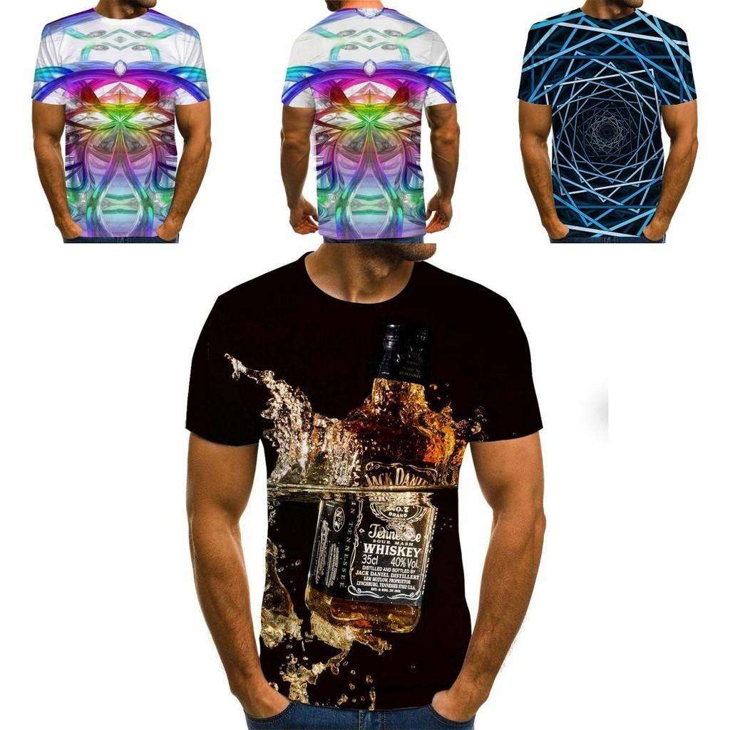 Vibrant Funny Hypnosis 3d T-shirt For Men And Women With Soft Casual Short Sleeves
