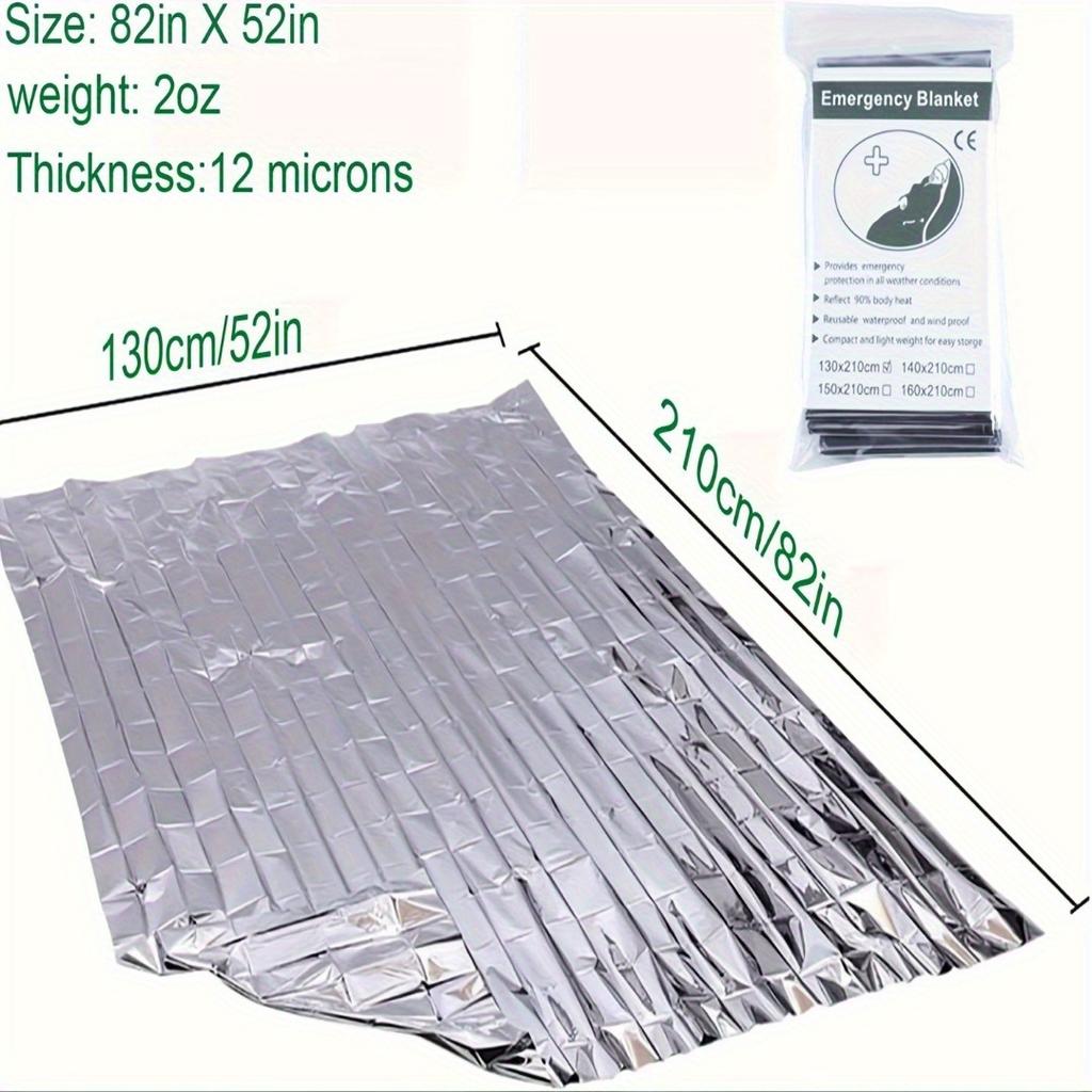 4/10pcs Emergency Thermal Blankets, 52" X 82", Outdoor Survival Equipment