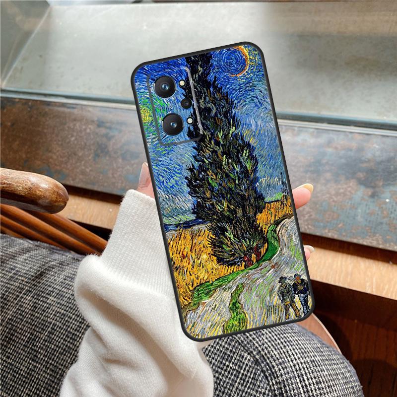 Paintings Starry Night Van Gogh Case For Realme 13 Pro Plus 11 12 14 C71 C75 C55 C51 C53 C25 C63 C61 C65 C67 GT6 GT7 15 Pro