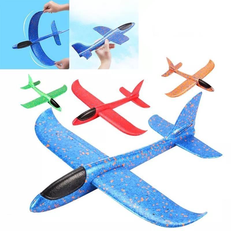 Colorful Non-electric Hand-throw Glider Foam Airplane Toy For Kids