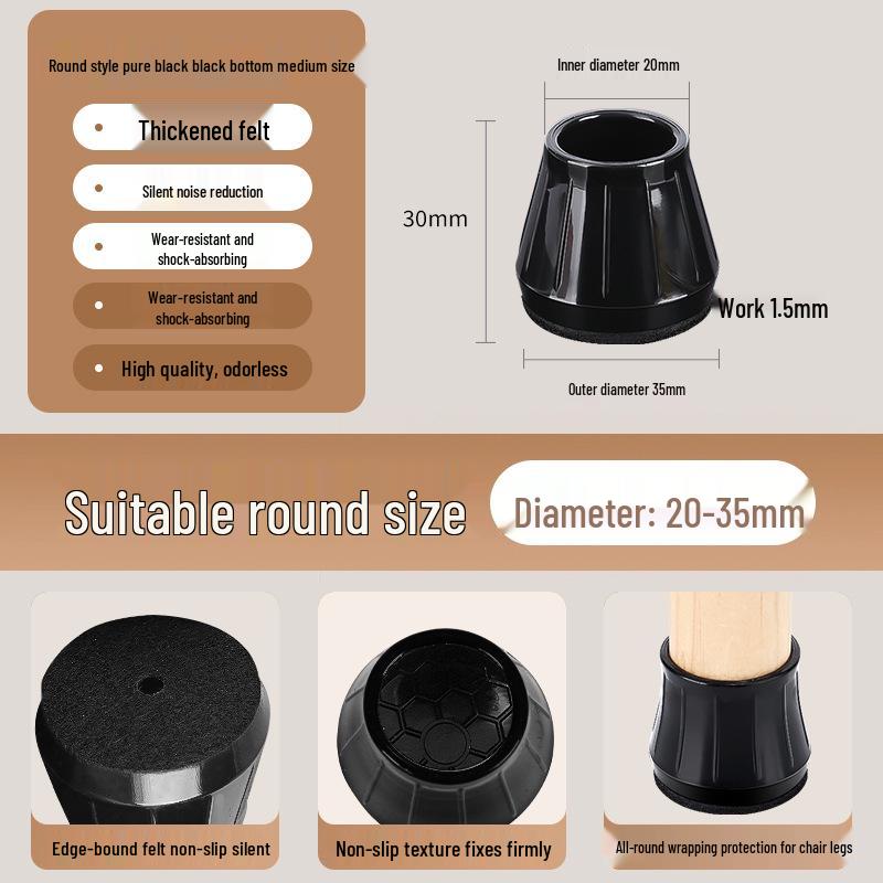Silicone Chair and Table Leg Covers - Silent, Non-Slip Protection for Furniture