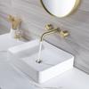 Grey Bathroom Faucet Brush Gold basin faucet Brass widespread faucet Tap luxury Basin Mixer Hot And Cold shower room sink Faucet