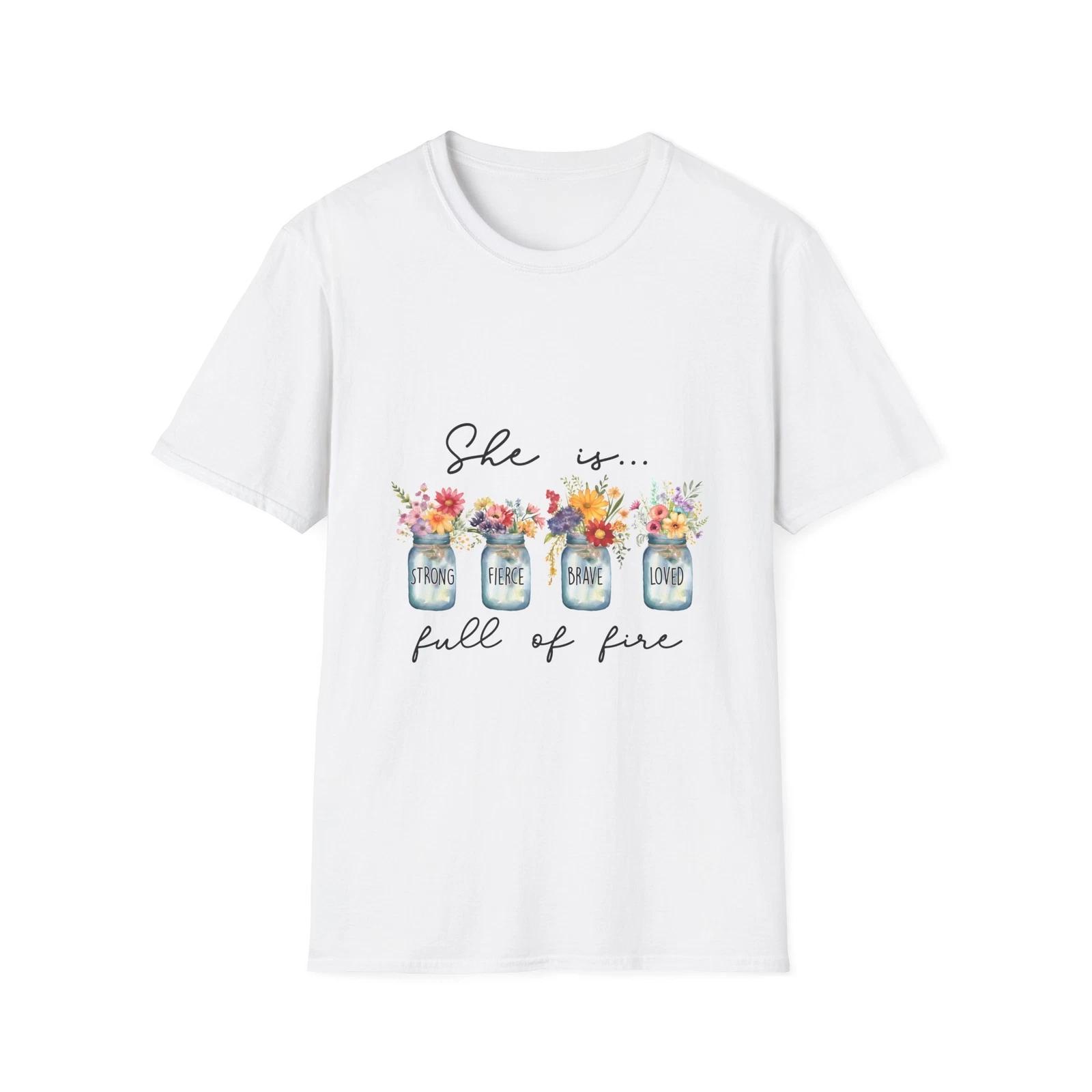 Bohemian Floral T-Shirt, Inspirational Quote Shirt, Gift for Her, Women s Jars S