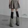 Patchwork Knee High Leg Warmers Punk Over-knee Bell-bottoms Socks Locomotive Style All Match Casual Foot Cover Autumn