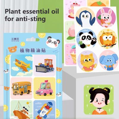 180Pcs/Set Useful Easy To Apply Pleasant Fragrance Lightweight Summer Cartoon Mosquito Patches for Daily Use Insect Patch