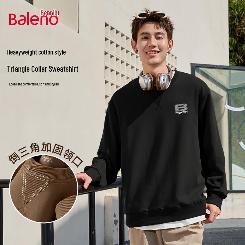 

Baleno Men s Crewneck Lettering Pullover Sweatshirt 2XL